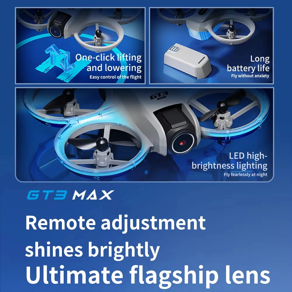 Drone Camera Hd - GT3 Max Optical Flow GPS Drone,