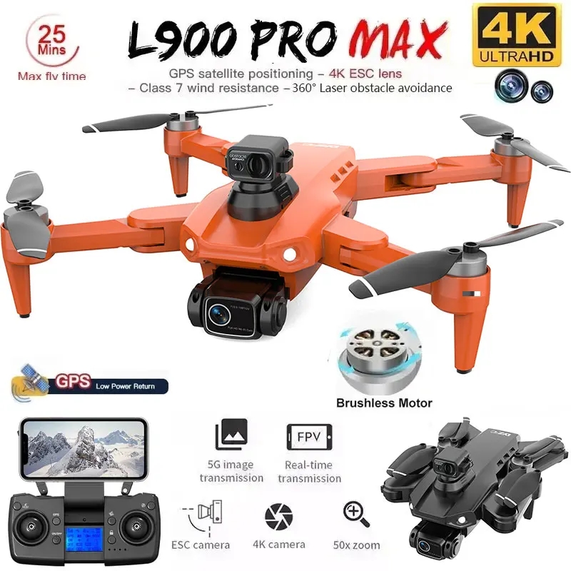 L900 Pro MAX GPS Drone 4K Prof - đánh giá và giá Drone Camera Hd