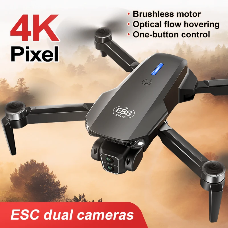 New E88 Plus Quadcopter Drone: - đánh giá và giá Drone Camera 4K