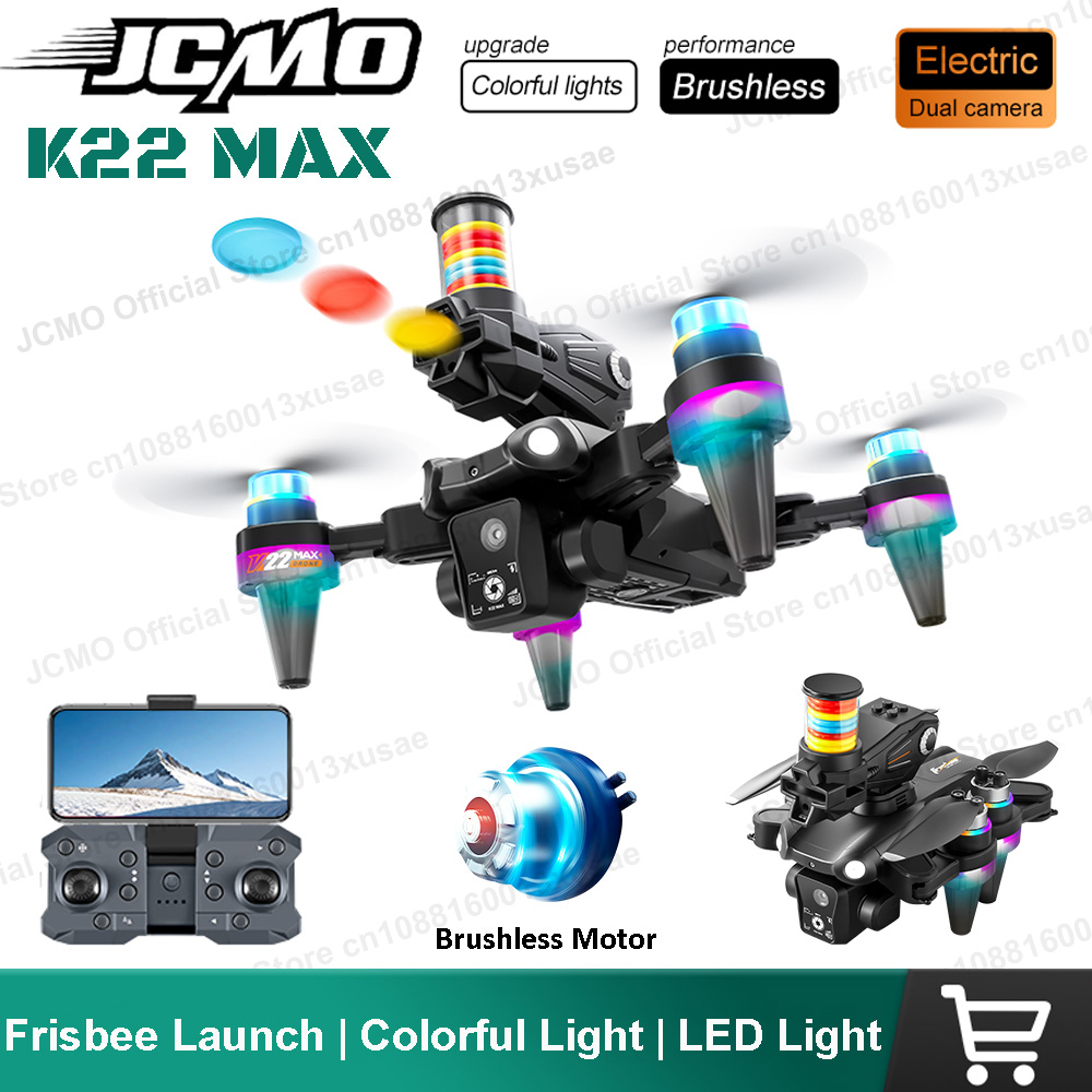 JCMO K22 MAX Frisbee Launch Dr - đánh giá và giá Drone Camera Hd